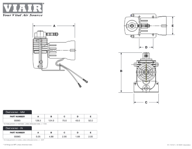 VIAIR | 65C Compressor (00065)