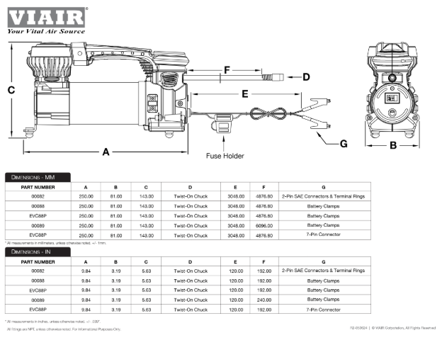 VIAIR | Every Vehicle Carry® 88P Portable Compressor (00088)