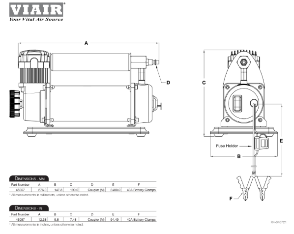 VIAIR | 450P RVS Portable Compressor (45057)