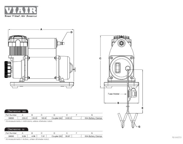VIAIR | 300P SXS Portable Compressor (30032)