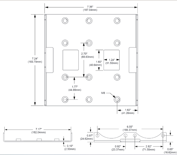 VIAIR | VMS Dual Compressor Custom Lock Mount Bracket