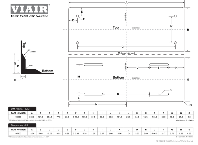 VIAIR | Compressor Mounting Bracket (95900)