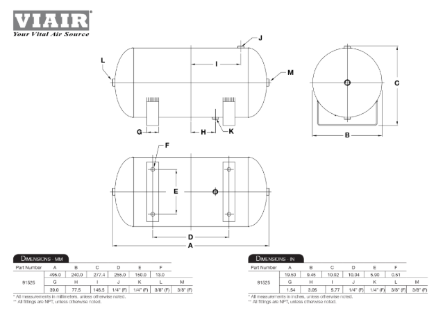VIAIR | Steel Series Air Tanks