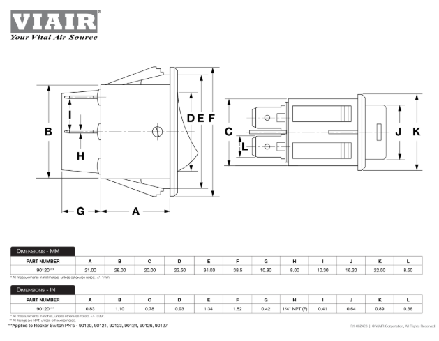 VIAIR | Rocker Switch