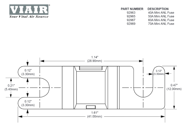 VIAIR | Mini ANL Fuses