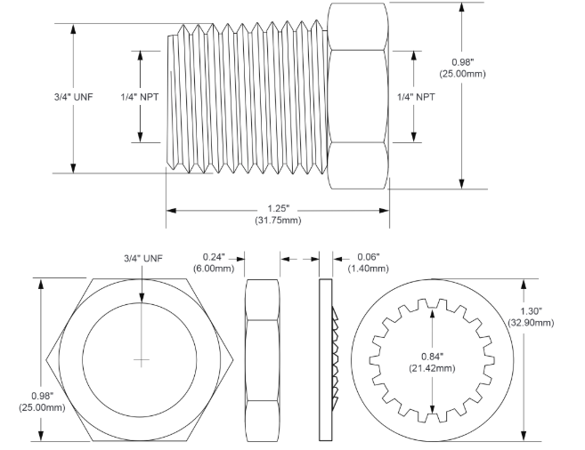 VIAIR | Bulkhead Union (92860-SU)