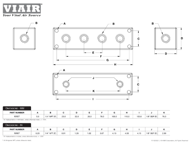 VIAIR | Billet Manifolds