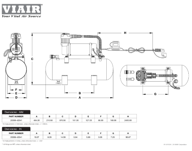 VIAIR | 150 PSI Plug-N-Play Air Source Kit (20006)