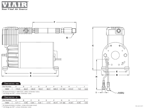 VIAIR | Quarter Duty Onboard Air System (10002)