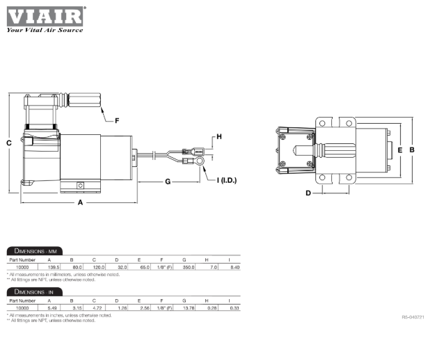 VIAIR | Ultra-Light Duty Onboard Air System (10000)