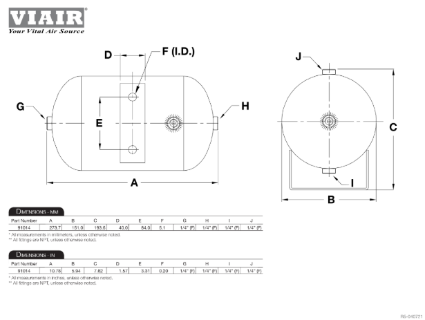 VIAIR | Ultra-Light Duty Onboard Air System (10000)