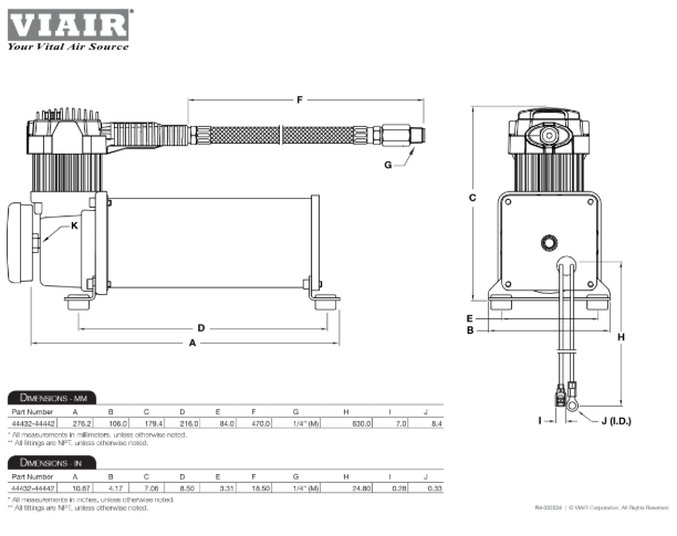 VIAIR | TLC® Dual 444c 200 PSI Onboard System (50044)