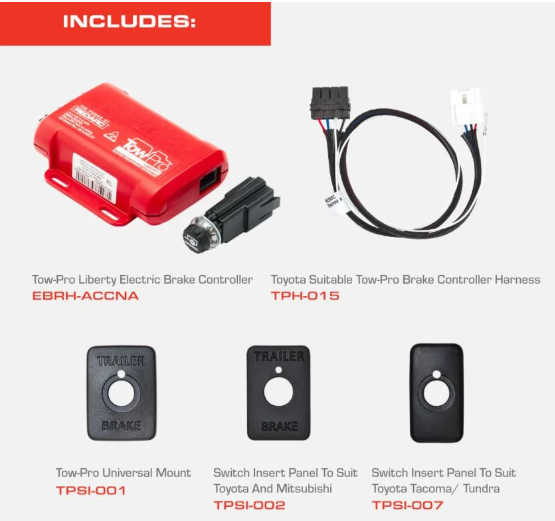 REDARC | Tundra / Tacoma Brake Controller Kit-Tow-Pro Liberty (CIKTP-NA-003)