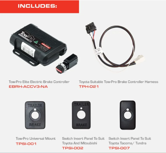 REDARC | Tow-Pro Elite Kit For Toyota LandCruiser, Sequoia, 4Runner & Early Model Tundra & Tacoma (CIKTP-NA-002)