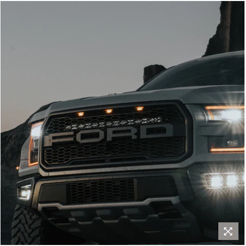 HERETIC STUDIO | Ford F-150 Raptor 2017-2021 Behind The Grille 30" LED Light Bar Clear Lens