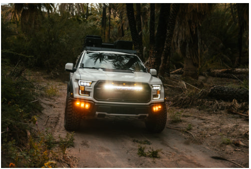 HERETIC STUDIO | Ford F-150 Raptor 2017-2021 Behind The Grille 30" LED Light Bar Clear Lens
