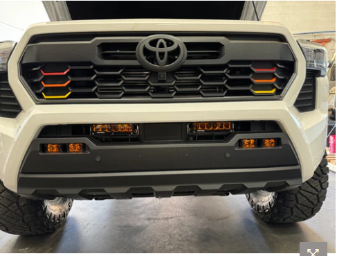 HERETIC STUDIO | 4th Gen Tacoma Behind the Grill Dual 6" Bar Kit - Amber Lens