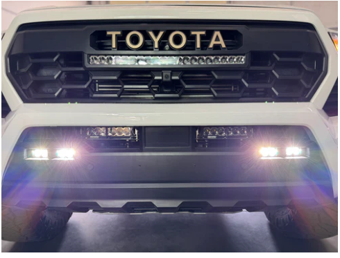HERETIC STUDIO | 4th Gen Toyota Tacoma (2024+) LED Fog Light Kit - Clear Lens (Low Power)