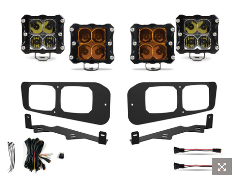 HERETIC STUDIO | Ford Super-Duty Dual Quattro LED Fog Light Kit (2023+)