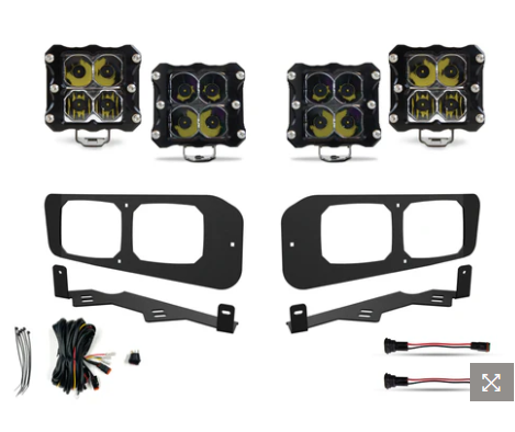 HERETIC STUDIO | Ford Super-Duty Dual Quattro LED Fog Light Kit (2023+)