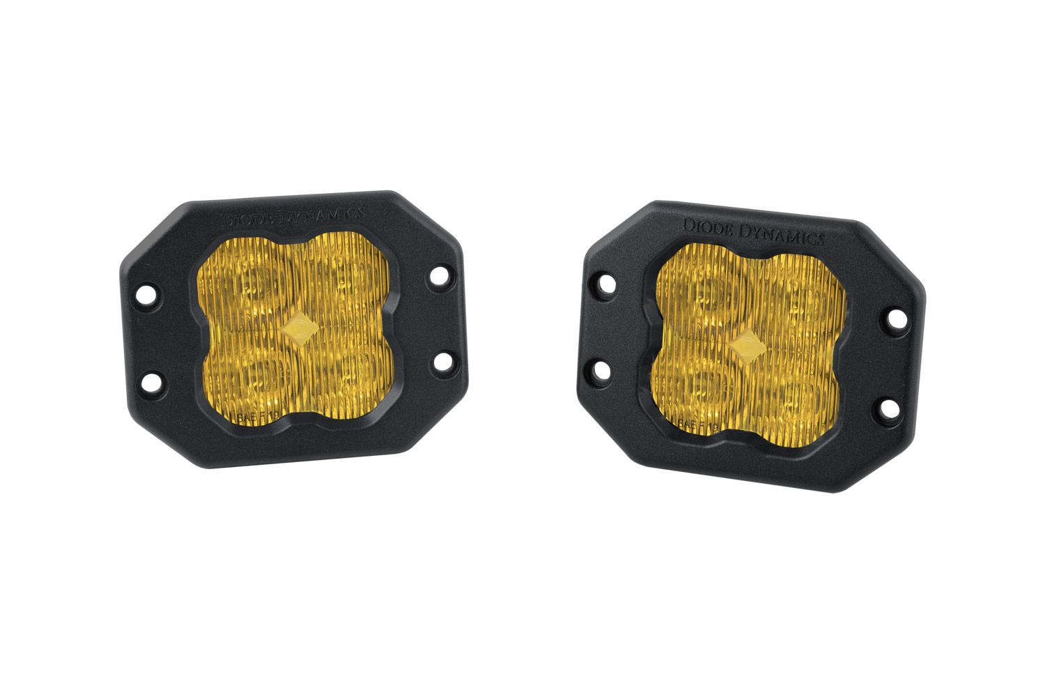 DIODE DYNAMICS | SS3 SAE Yellow Pro Flush Mount LED Pod (Pair)