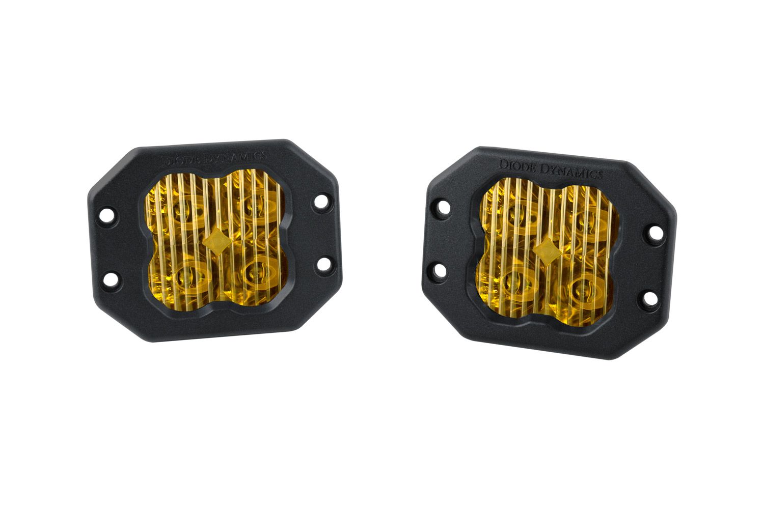 DIODE DYNAMICS | SS3 SAE Yellow Sport Flush Mount LED Pod (Pair)