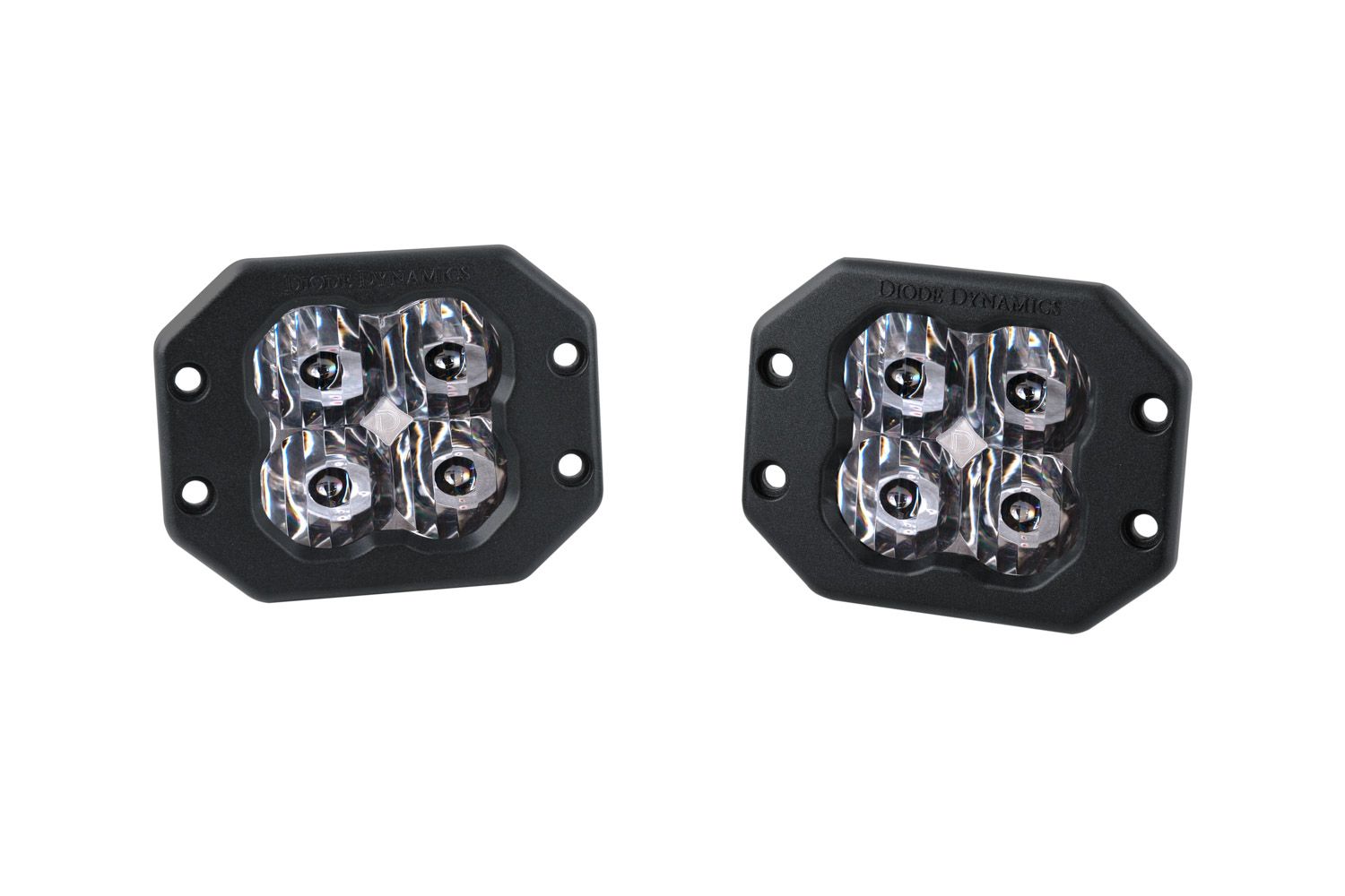 DIODE DYNAMICS | SS3 SAE/DOT White Pro Flush Mount LED Pod (Pair)