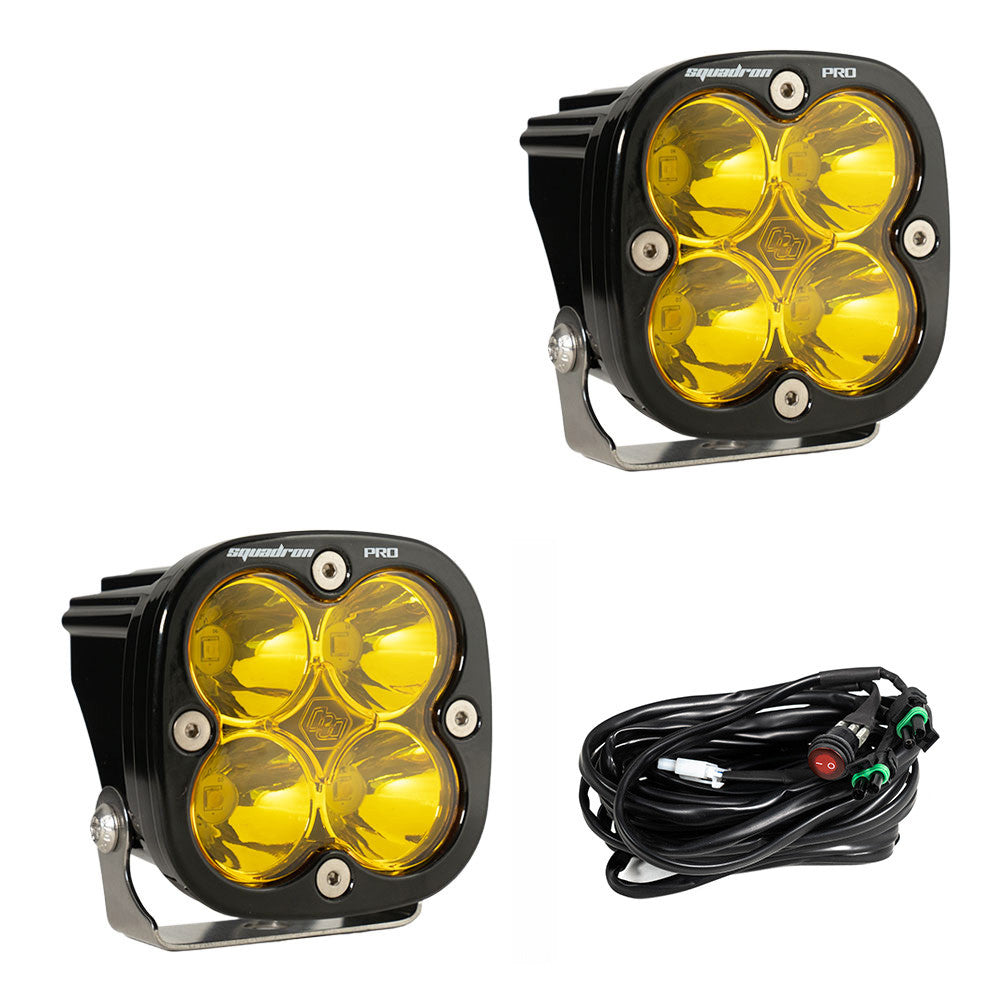 BAJA DESIGNS | Squadron Pro Black LED Auxiliary Light Pod Pair Universal