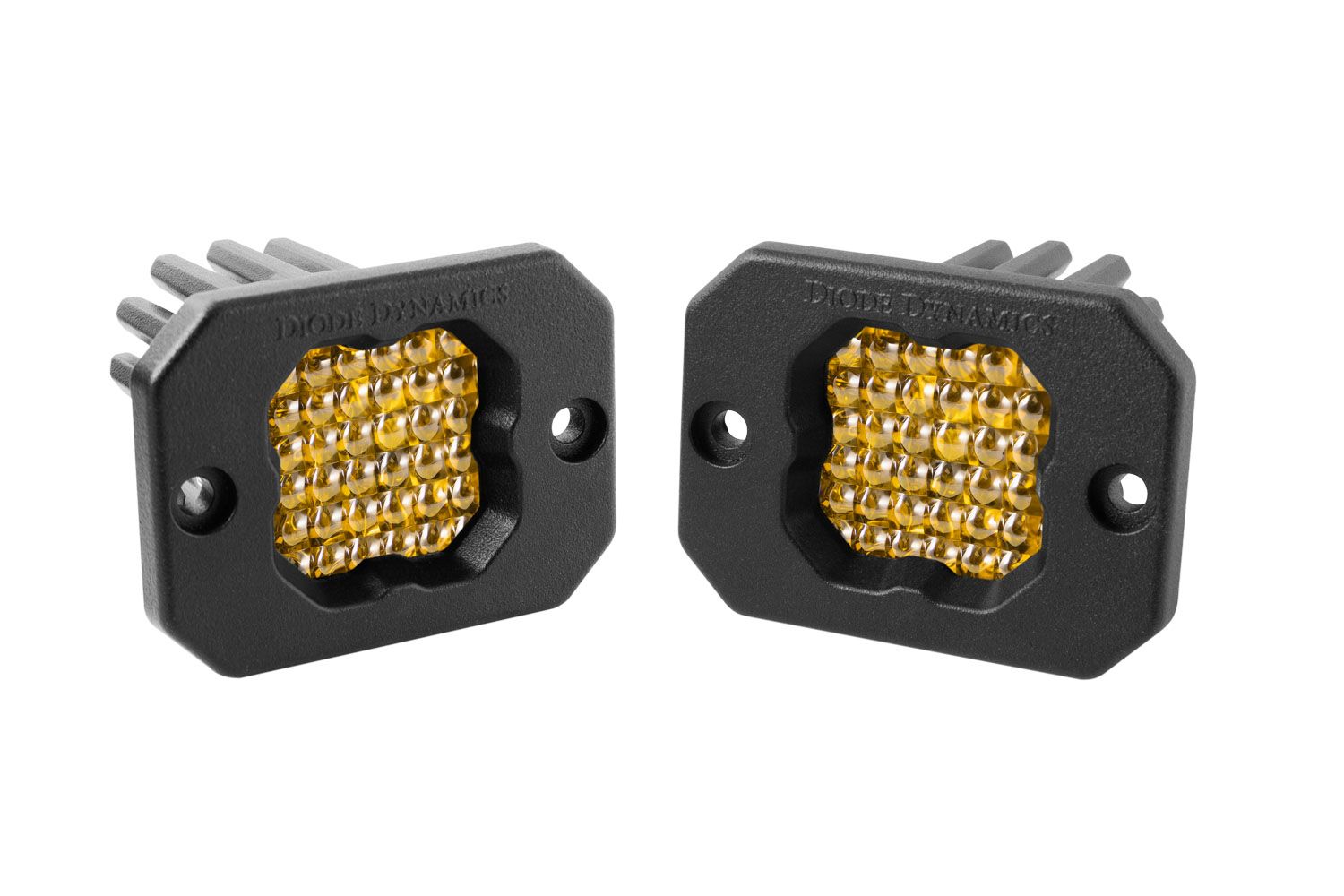 DIODE DYNAMICS | SSC1 Yellow Pro Flush Mount LED Pod (Pair)