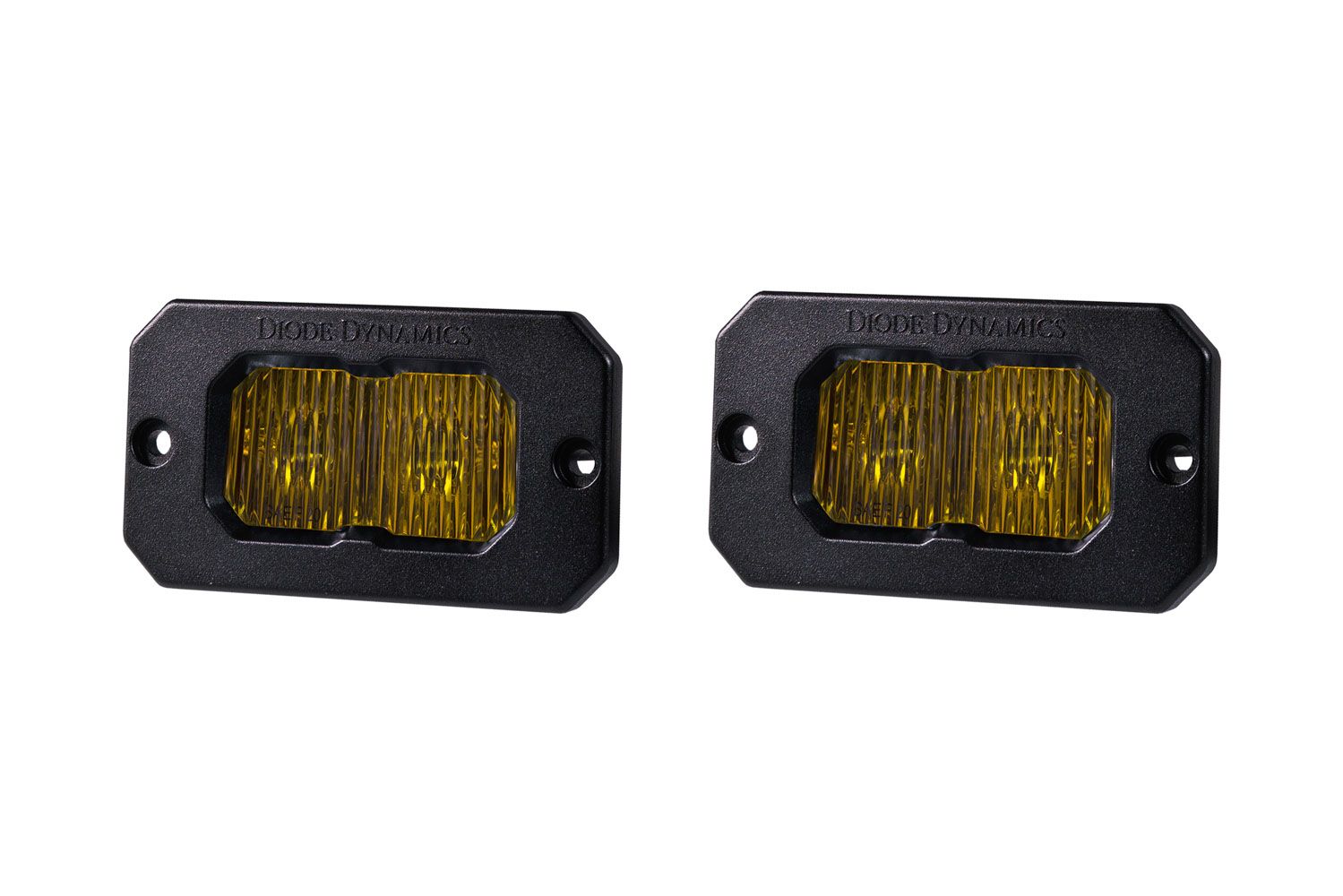 DIODE DYNAMICS | SSC2 SAE Yellow Sport Flush Mount LED Pod (Pair)