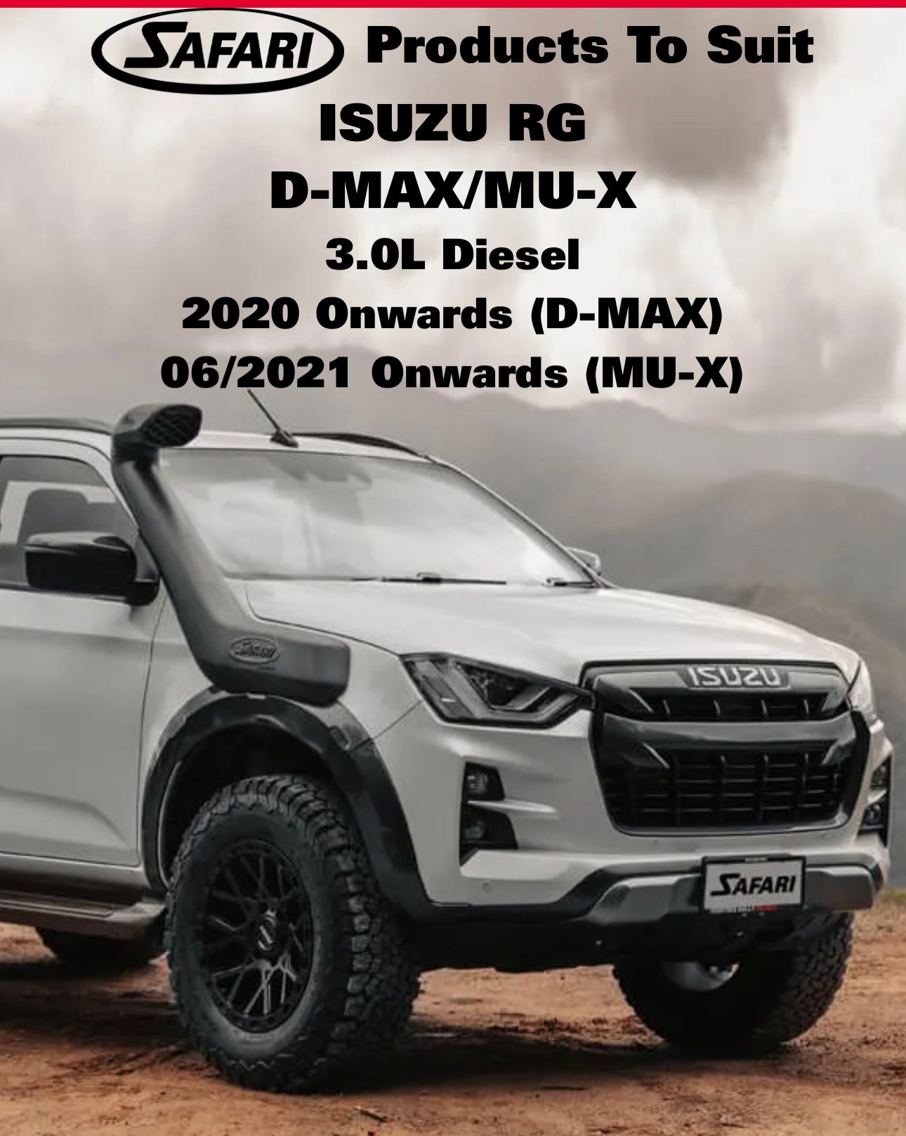 SAFARI 4X4 | Isuzu Dmax 2020-Current Snorkel (SS177HP)