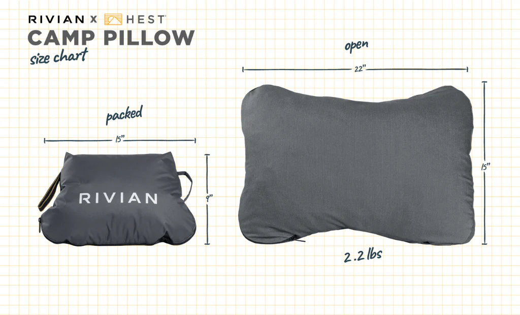 HEST| Rivian x Hest Camp Pillow