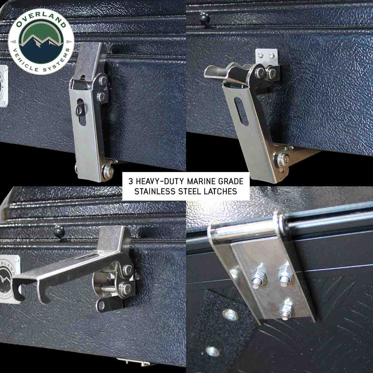 OVERLAND VEHICLE SYSTEMS | Roof Top Tent Latches for Bushveld II Roof Top Tent 3 Piece Set (18189901-W02)