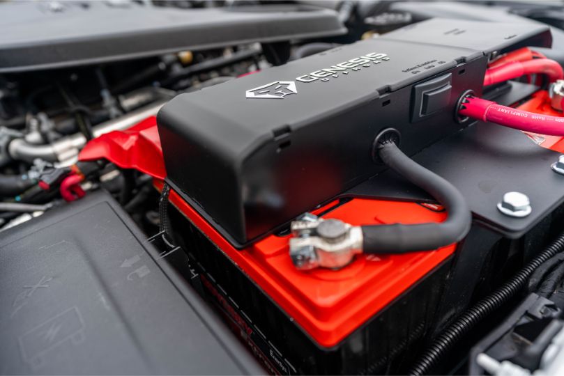 GENESIS OFFROAD | Jeep Gladiator 2020-Current Dual Battery Kit (185-JTDBKG3)