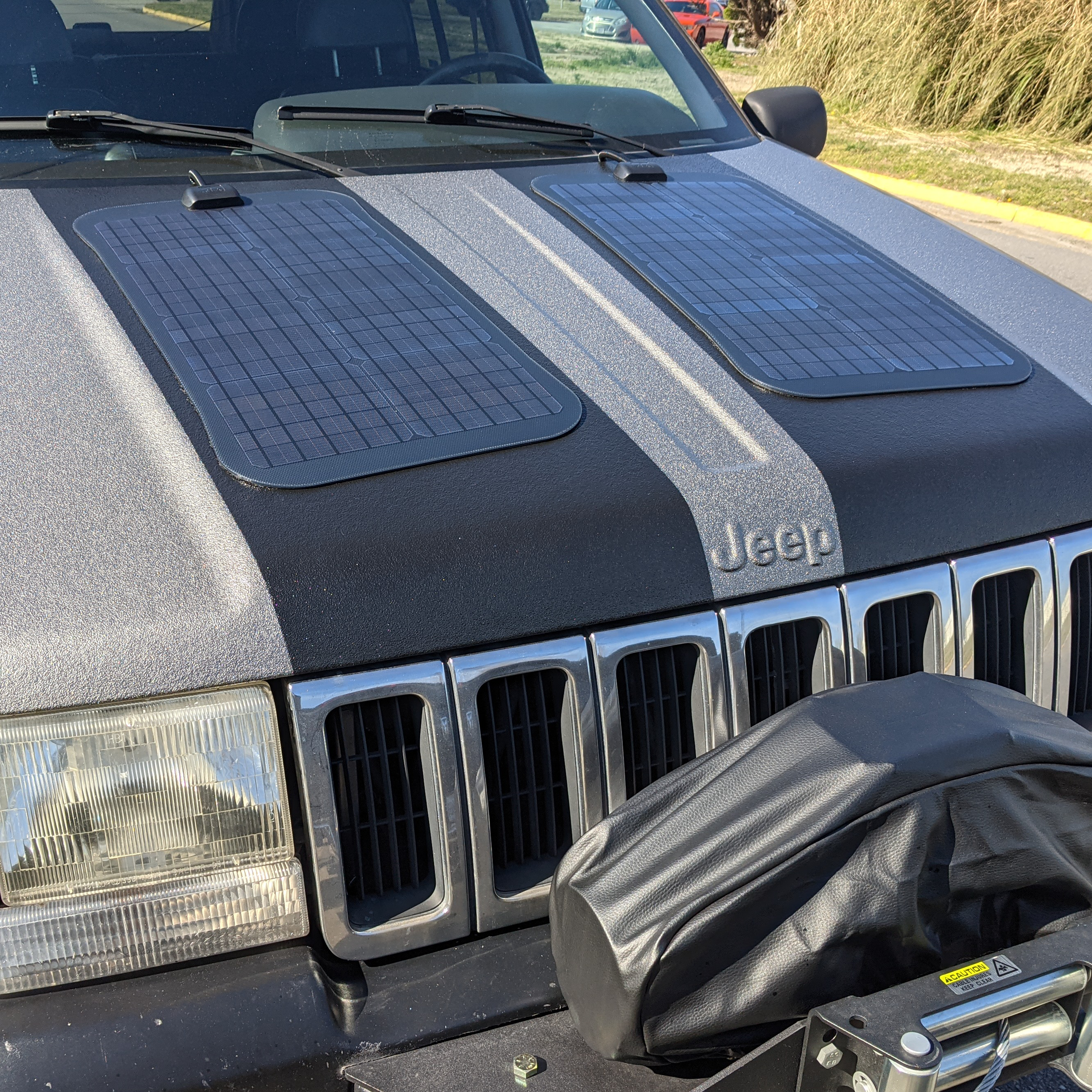 cascadia 4x4 vss system for jeep grand cherokee hood solar panel