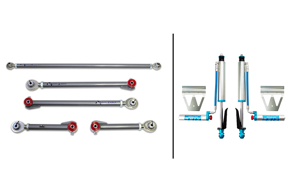 TOTAL CHAOS FABRICATION | Land Cruiser 200 Series (2008-2021) Adjustable Rear Links W/ King 2.5 Inch Diameter Shocks (08-25-RLP)
