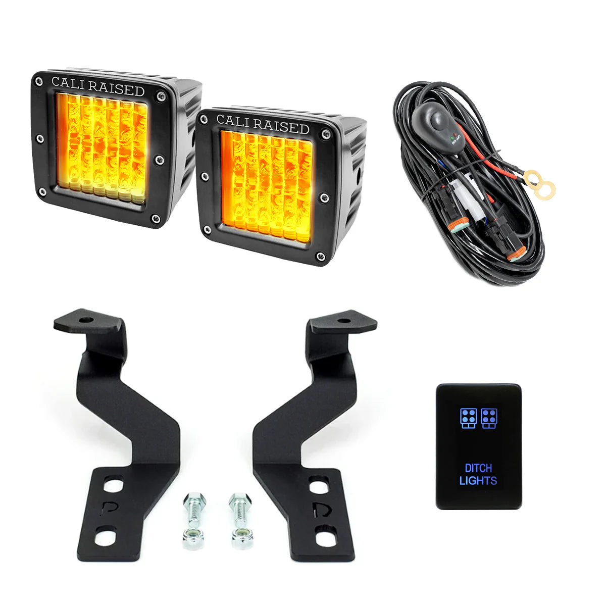 CALI RAISED | Tundra 2nd Gen (2014-2021) Low Profile Ditch Light Brackets Kit (CR2542)