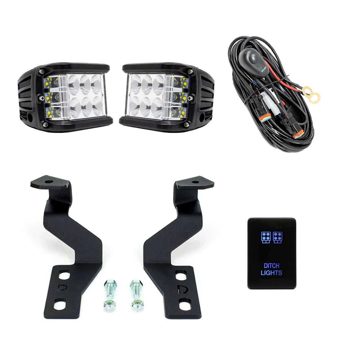 CALI RAISED | Tundra 2nd Gen (2014-2021) Low Profile Ditch Light Brackets Kit (CR2542)