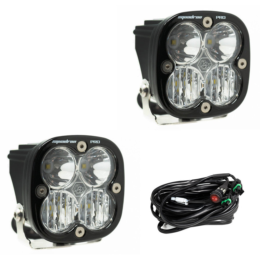 BAJA DESIGNS | Squadron Pro Black LED Auxiliary Light Pod Pair Universal