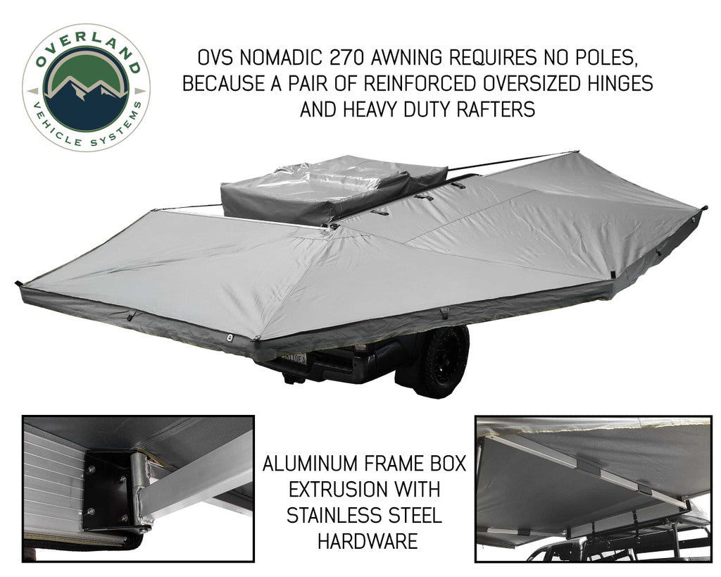 OVERLAND VEHICLE SYSTEMS | Nomadic Awning 270 Awning & Wall 1, 2, & 3, Mounting Brackets Passenger Side (19549907)