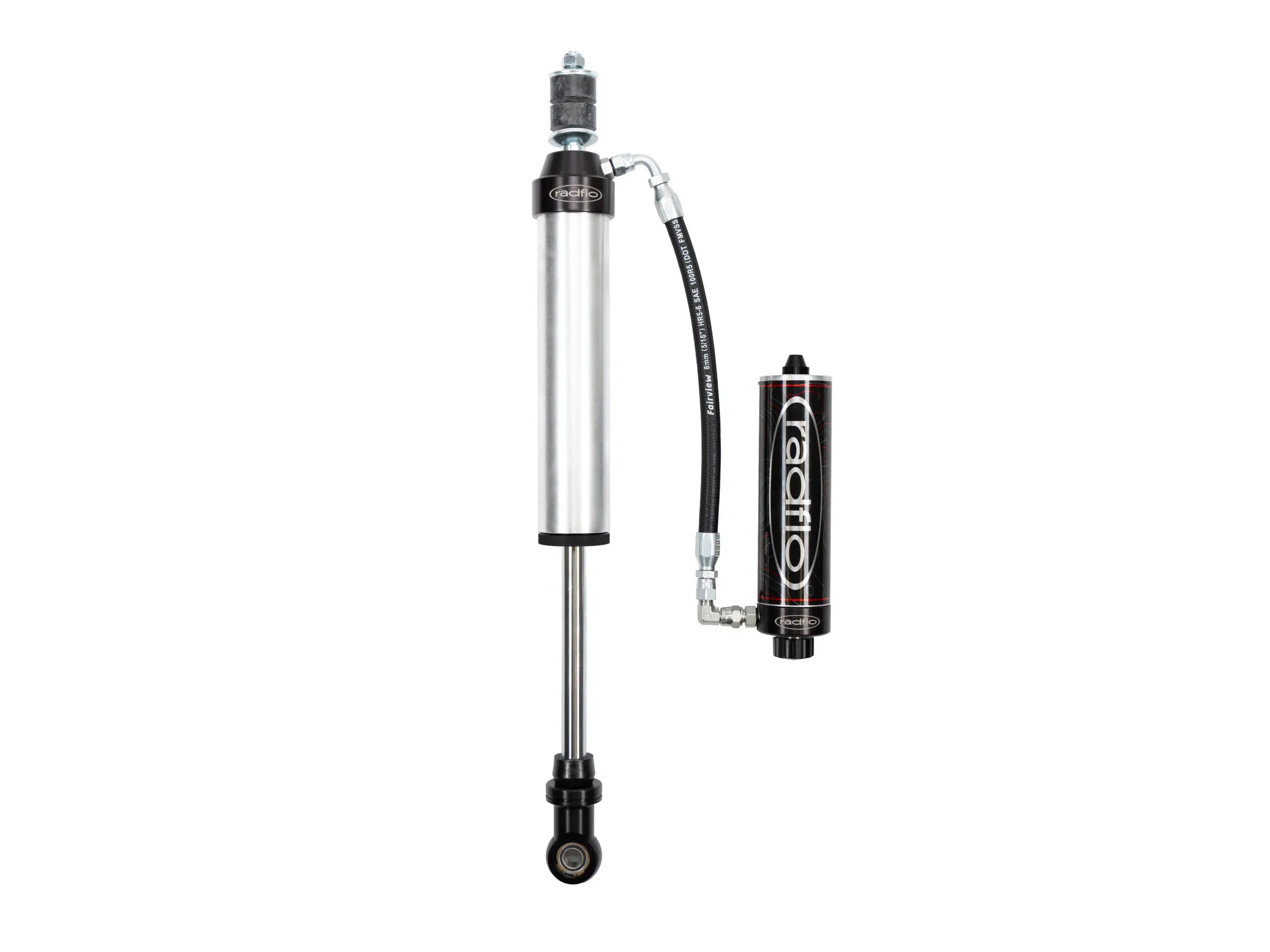 RADFLO SUSPENSION TECHNOLOGY | Tacoma 1st Gen (1996 - 2004) Rear Shock With Remote Reservoir And Compression Adjuster (6ST-010-0A)