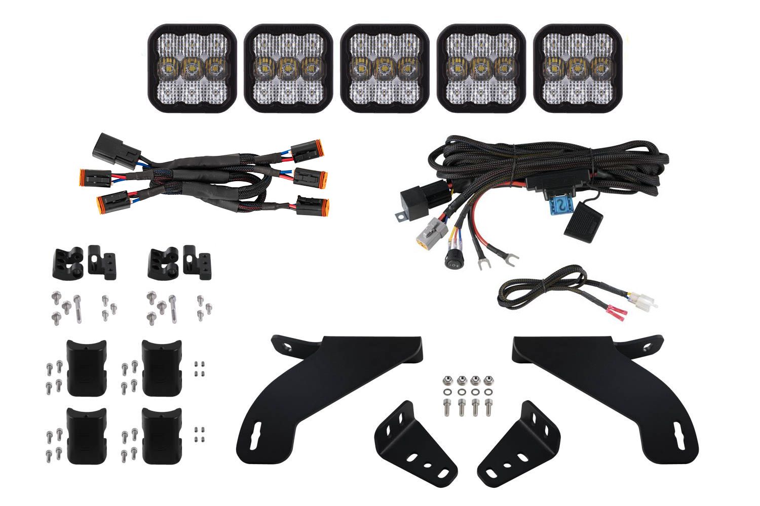 DIODE DYNAMICS | Ford F-150 2021-2023 SS5 Grille CrossLink Lightbar Kit