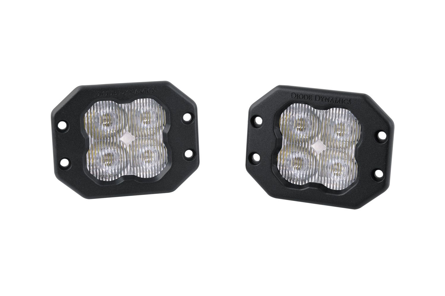 DIODE DYNAMICS | SS3 White Sport Flush Mount LED Pod (pair)