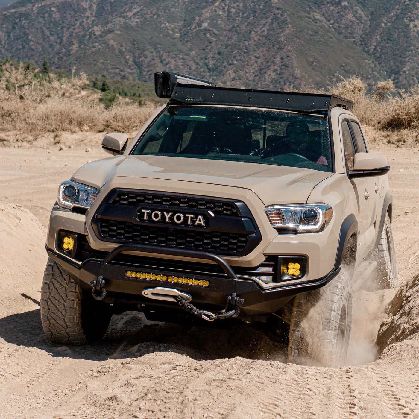 SOUTHERN STYLE OFFROAD | Tacoma 3rd Gen (2016 - 2023) Slimline Full Plate Front Bumper (SSO-FBR-03-32)