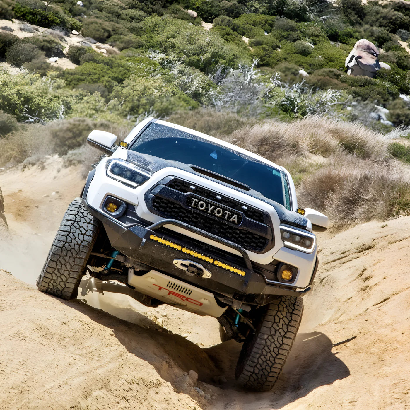 SOUTHERN STYLE OFFROAD | Tacoma 3rd Gen (2016 - 2023) Slimline Full Plate Front Bumper (SSO-FBR-03-32)