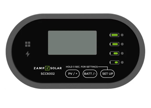 ZAMP SOLAR | Digital LCD Wired Remote MPPT Controller Display (SCC6002)