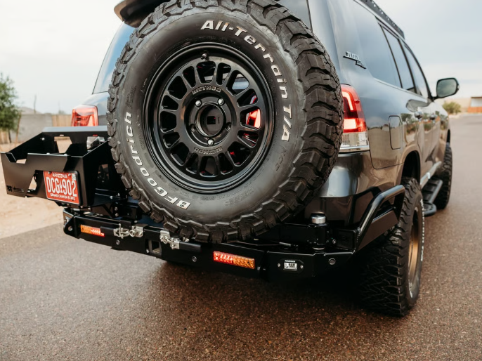 THE CRUISER COMPANY | Land Cruiser 200 Series (2008-2021) High Clearance Rear Bumper With Quarter Panel Hoops (TCC-200-RB)
