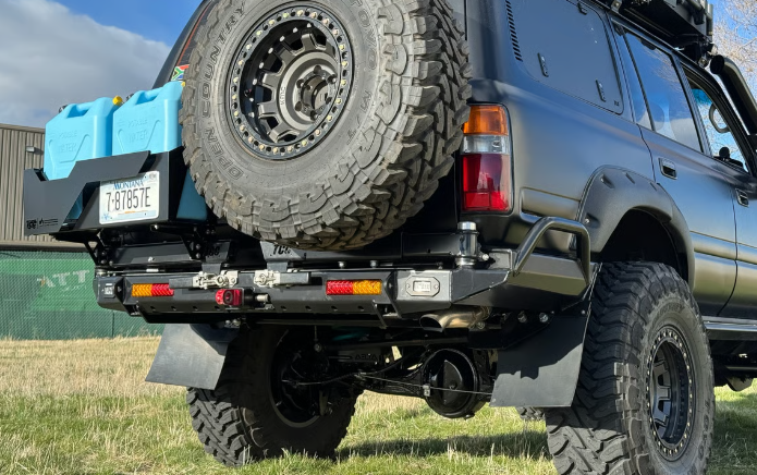 THE CRUISER COMPANY | Land Cruiser 80 Series (1991-1997) High Clearance Rear Bumper With Integrated Tow Hitch (TCC-80-RB-TOW)