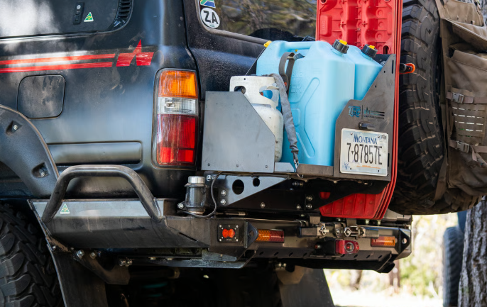 THE CRUISER COMPANY | Land Cruiser 80 Series (1991-1997) High Clearance Rear Bumper With Integrated Tow Hitch (TCC-80-RB-TOW)