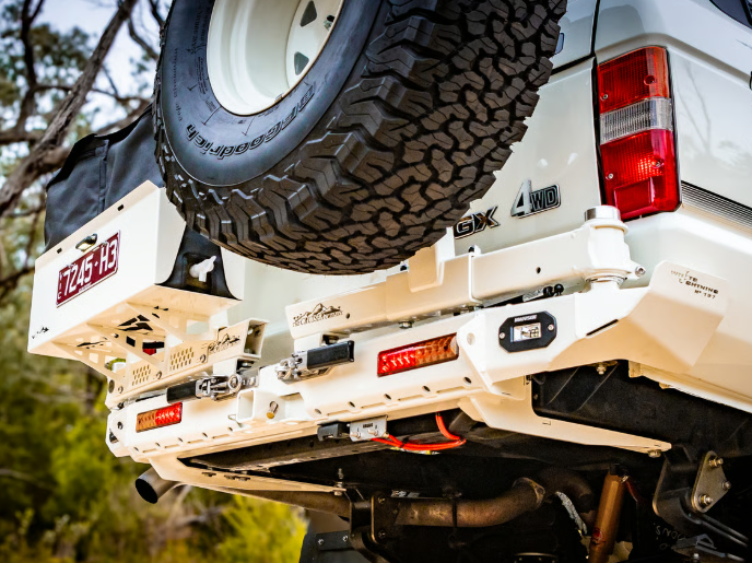 THE CRUISER COMPANY | Land Cruiser 60 Series (1980-1990) High Clearance Rear Bumper With Receiver Hitch (TCC-60-RB-TOW)